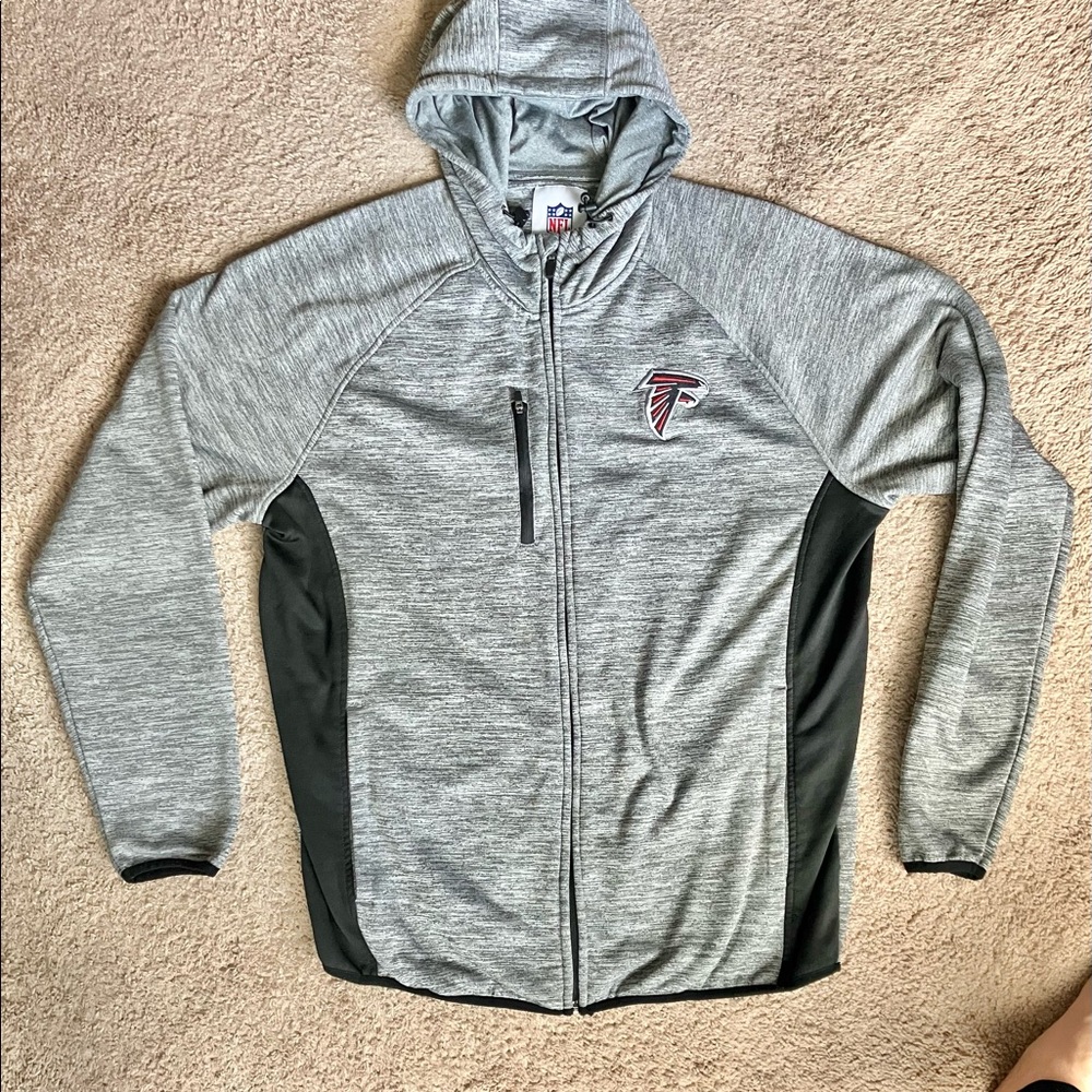Atlanta Falcons Hoodie Zip Jacket - Gray XL